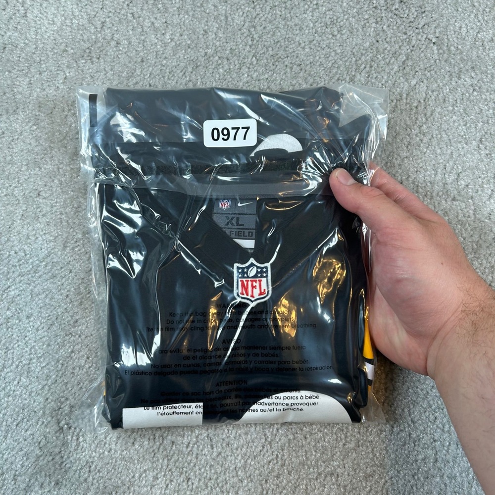 Nike Pittsburgh Steelers Jersey Youth XL Black JuJu Smith-Schuster 19 NFL - Picture 13 of 13